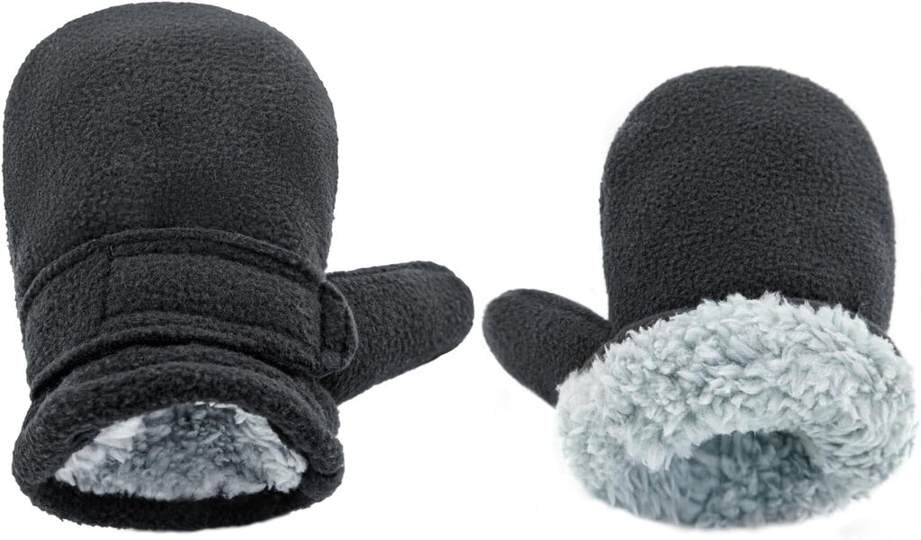 Baby Toddler Winter Mittens Girls Warm Fleece Lined Gloves Kids Sherpa Lined Mittens for Boys