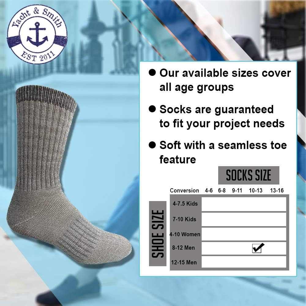 Merino Wool Thermal Boot Socks for Hiking, Trail, Hunting, Winter